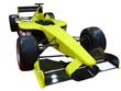 yellow formula one racing car transparent