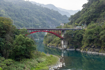 Sticker - Beautiful wulai landscape in Taiwan