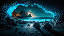 Landscape With Sparkling Cave