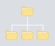 © AleksandraK - folder icons structure vertical tree