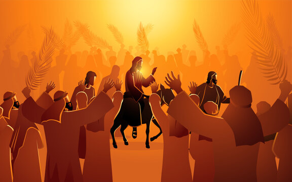 jesus comes to jerusalem as king, palm sundays feast day
