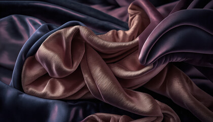 satin silk textile fashion luxury background generative ai, generativ, ki