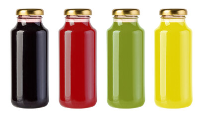 Poster - Fruit and vegetable juice bottles