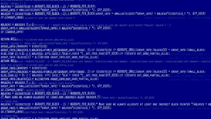 Wall Mural - program code. computer programming code scroll close up
