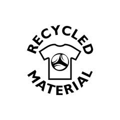 Sticker - Recycle clothes icon isolated on transparent background