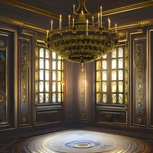 A Room With An Ornate Chandelier1, Generative AI