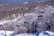 winter and snow scenery near beech mountain north carolina