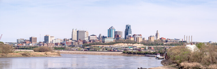 Canvas Print - Kansas City skyline panorama