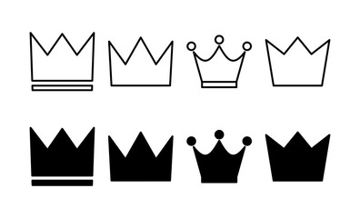 Wall Mural - Crown icon vector for web and mobile app. crown sign and symbol