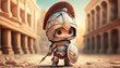 Little gladiator. Created with generative AI.