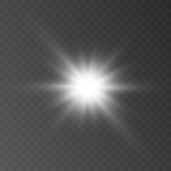 abstract sun glare translucent glow with a special light effect. vector blur in the movement of glow
