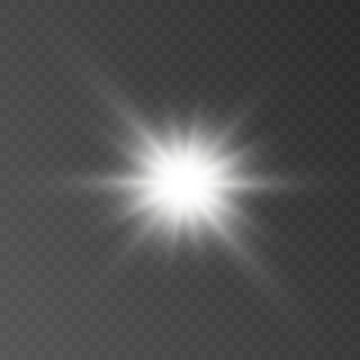 abstract sun glare translucent glow with a special light effect. vector blur in the movement of glow