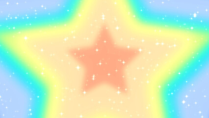 Wall Mural - abstract star holographic blurred glowing pastel gradient background