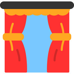 Poster - Curtains Icon