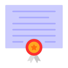 Wall Mural - Certificate Icon