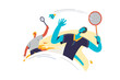 Badminton Event Graphic