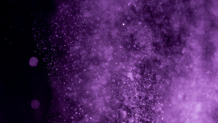 Wall Mural - abstract purple bokeh defocus glitter blur background.