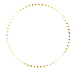 Wall Mural - Golden Circle, golden border, golden frame, wedding ornament, luxurious gold circle