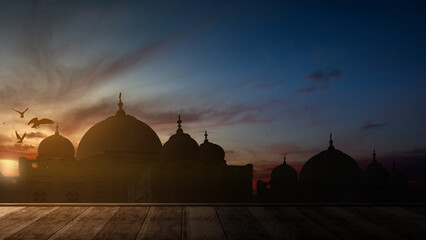 Poster - Silhouette of the mosque