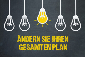 Sticker - Ändern Sie Ihren gesamten Plan	