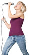 © BillionPhotos.com - Young woman singing into microphone