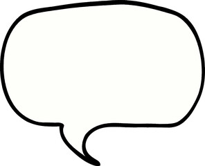 Wall Mural - cartoon doodle speech bubble