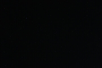 stars and constellations twinkle in the black sky at night in summer