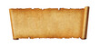 © daboost - Old paper horizontal banner. Parchment scroll isolated on white