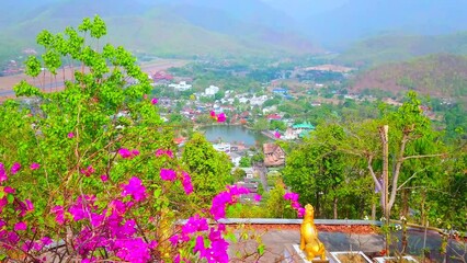 Canvas Print - Mae Hong Son through the greenery, Thailand