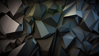 Dark abstract polygonal background