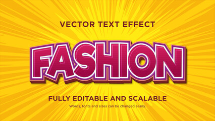 Wall Mural - vector graphic design fashion text effect editable