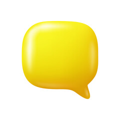 Aufkleber - Chatting or communication box, isolated empty speech bubble for telling thoughts. Talking and interacting, dialog or speaking. 3d style vector illustration