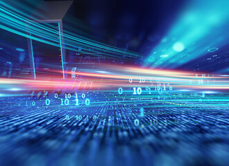 Wall Mural - programming code abstract technology background of software developer and computer script 3d illustr