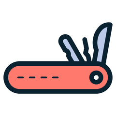 Wall Mural - swiss army knife icon