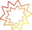© lineartestpilot - warm gradient line drawing cartoon fire explosion