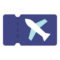 Wall Mural - airplane ticket icon