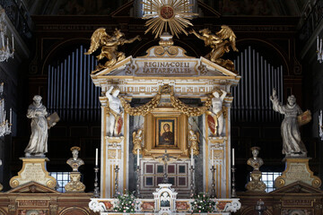 Inside Santa Maria in Aracoeli's church, Rome. Italy.