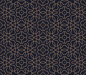 Vector abstract oriental pattern. Line with Arabic ornaments. Patterns, backgrounds and wallpapers for your design. Textile ornament. Vector illustration.