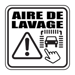 Canvas Print - Logo aire de lavage.