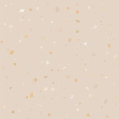 Poster - Terrazzo flooring textured surface modern abstract pattern. Vector seamless abstract repeat with chips of marble or granite in soft pastel colors.