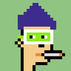 Cartoonish Pixelated Man