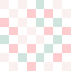  Colorful pastel checkerboard pattern background.