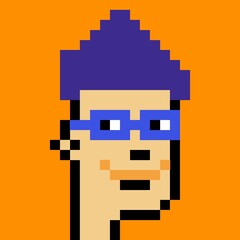 Cartoonish Pixelated Man