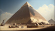 sphinx and pyramid made with Generative Ai technology