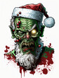 Zombie Weihnachtsmann Illustration