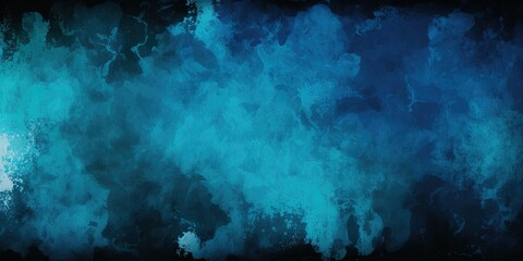Wall Mural - Dark blue watercolor paint creates a grunge texture perfect for backgrounds or banners, Generative AI