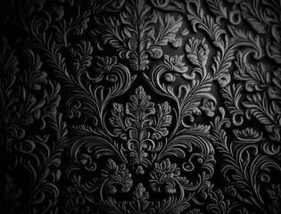  Royal vintage Victorian Gothic background Rococo venzel and whorl created with Generative AI technology