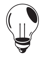 Wall Mural - bulb supply icon