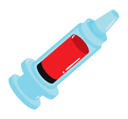 Sticker - syringe with blood