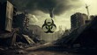 biological warfare apocalypse digital art illustration, Generative AI